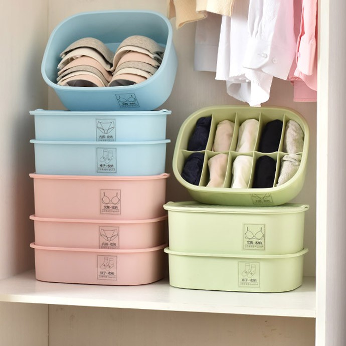 [Almari] Wardrobe Underwear Storage Box Bra Drawer Storage Box/kotak ...