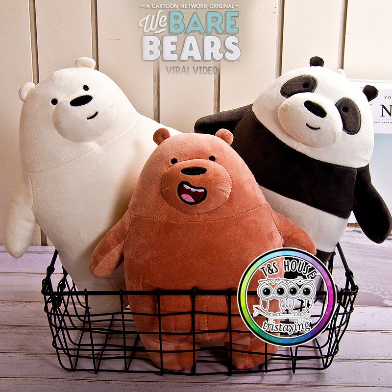 grizz we bare bears stuffed toy