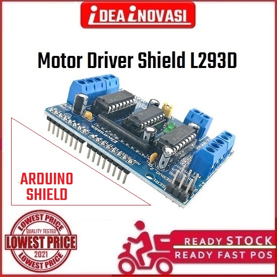 Motor Driver Shield L293d And 74hc595 Arduino Uno Compatible For Dc