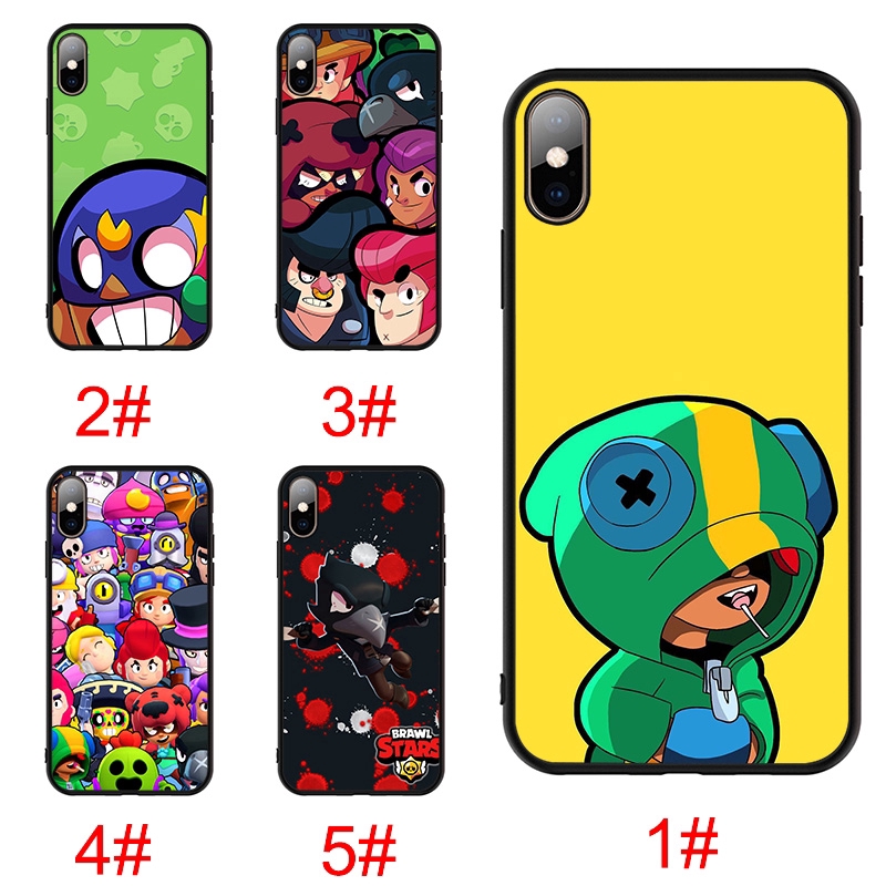 Iphone Xs Max Xr X 5s 6s 7 8 Plus Soft Cover Brawl Stars Leon Colt Phone Case Shopee Malaysia - capinha de celular de brawl stars