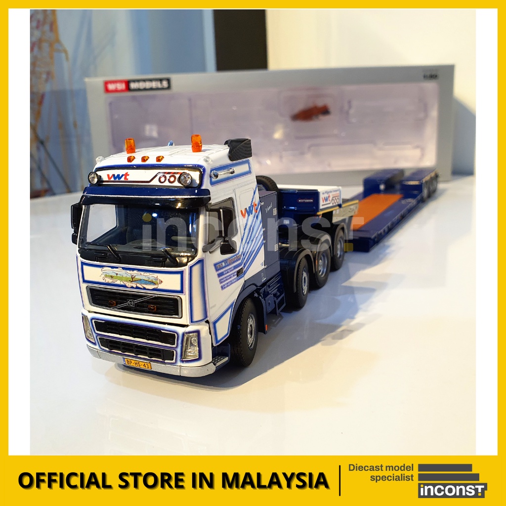 NEW Diecast Truck Low Loader & Compact Loader Model Construction Set 1:50 scale 