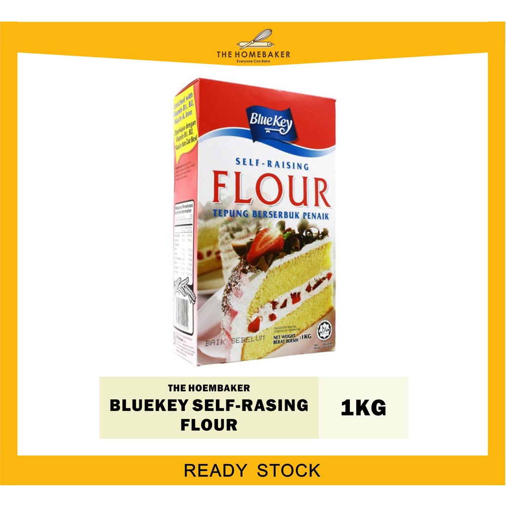 Blue Key Tepung Kek Naik Sendiri 1kg / Bluekey Self Raising Flour 1kg ...