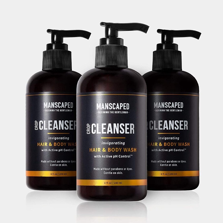 Manscaped Men's AllInOne Ball and Body Wash (3 Pack), Shower Gel For