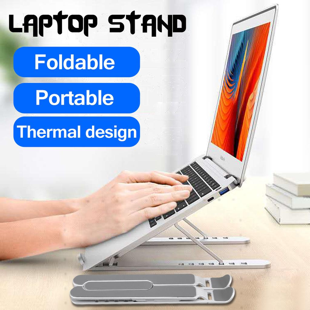 P1 Adjustable Foldable Laptop and Phone Stand Nonslip Desktop Holder