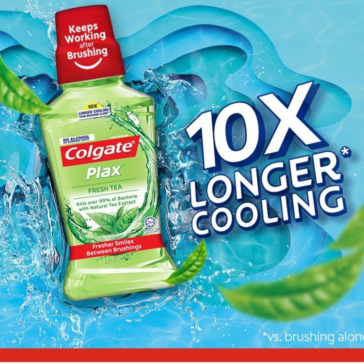 Colgate Plax Fresh Tea Mouthwash Valuepack 750ml x 2 Shopee Malaysia