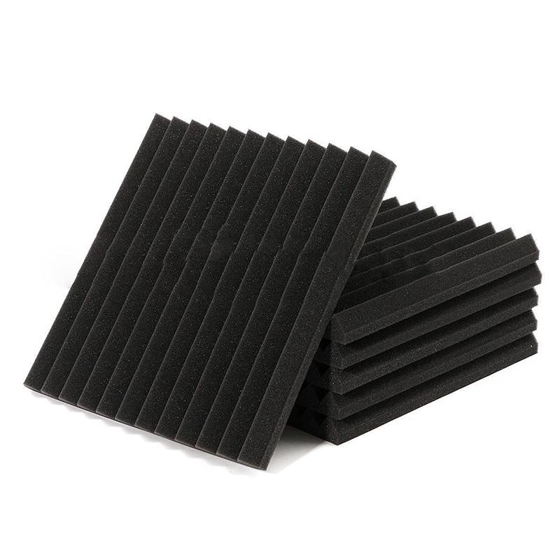 24pcs Acoustic Music Room Wall Panels Sound Proofing Foam Pads Studio