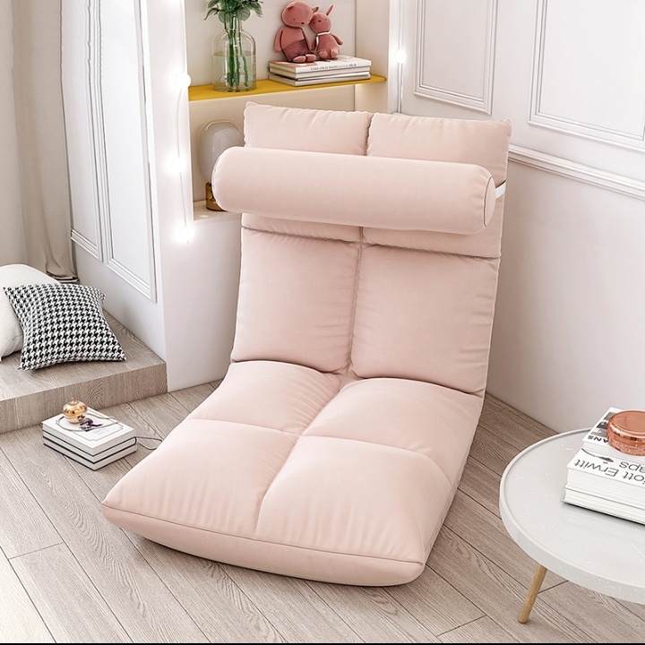 Foldable & Adjustable Lazy Sofa Recliner Chair With FREE Bolster
