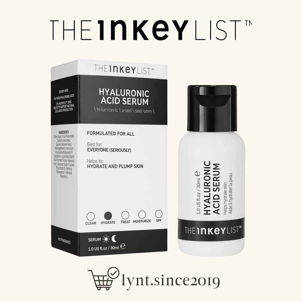 The Inkey List Hyaluronic Acid Serum 30ml Shopee Malaysia
