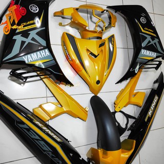 Yamaha Lc 135 Cover Set Yellow Black MX KING Yellow V2 V3 ...