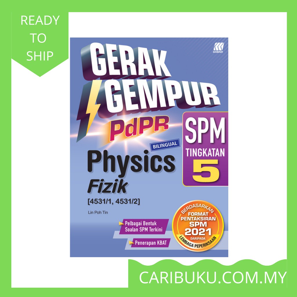 Buy Gerak Gempur PdPR Fizik (Bilingual) SPM Tingkatan 5  SeeTracker
