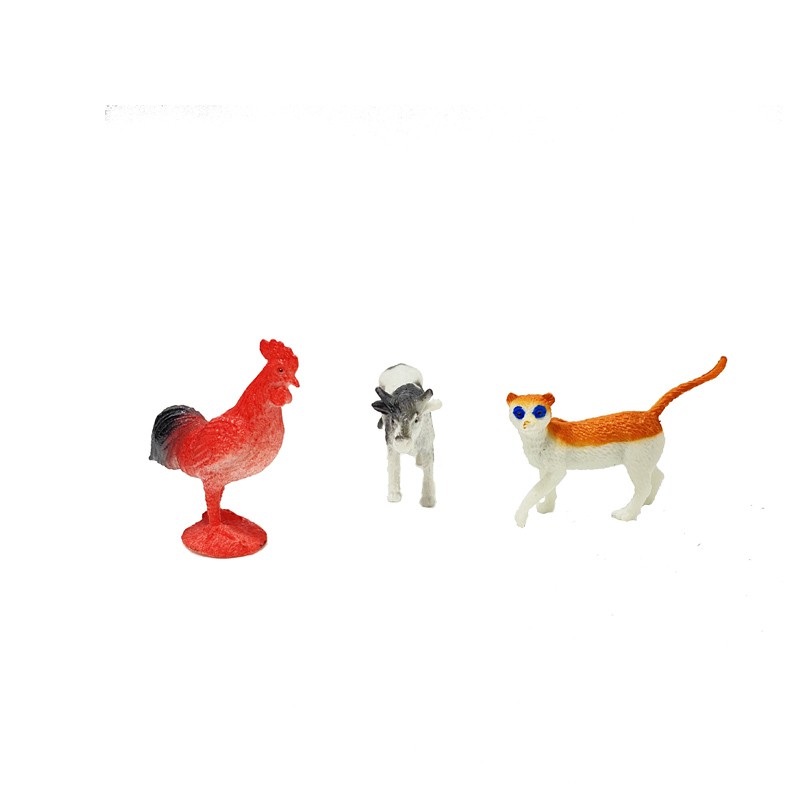 Reliable Purpose Montessori Animal Match Cards Miniature Poultry Animals Matching Learning Toy Language Materials Mul... - Image 3