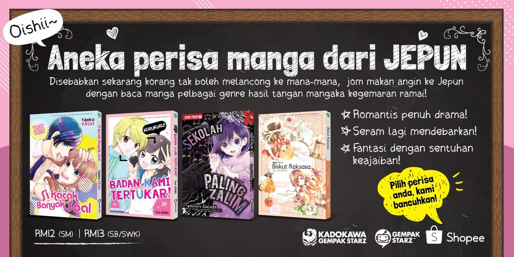 Kadokawa GEMPAK STARZ, Online Shop Shopee Malaysia