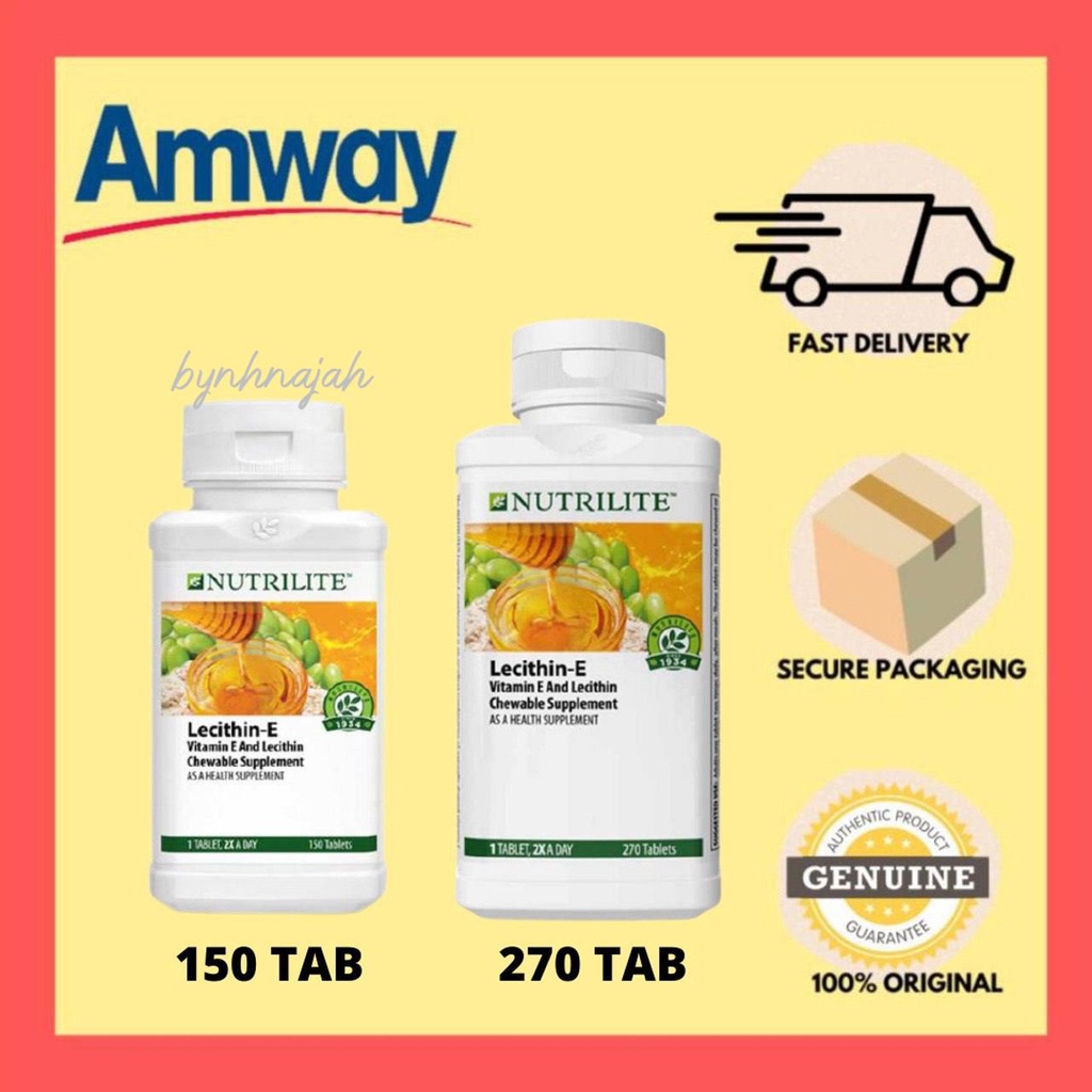[READY STOCK] Nutrilite LecithinE Vitamin E ORIGINAL AMWAY Shopee