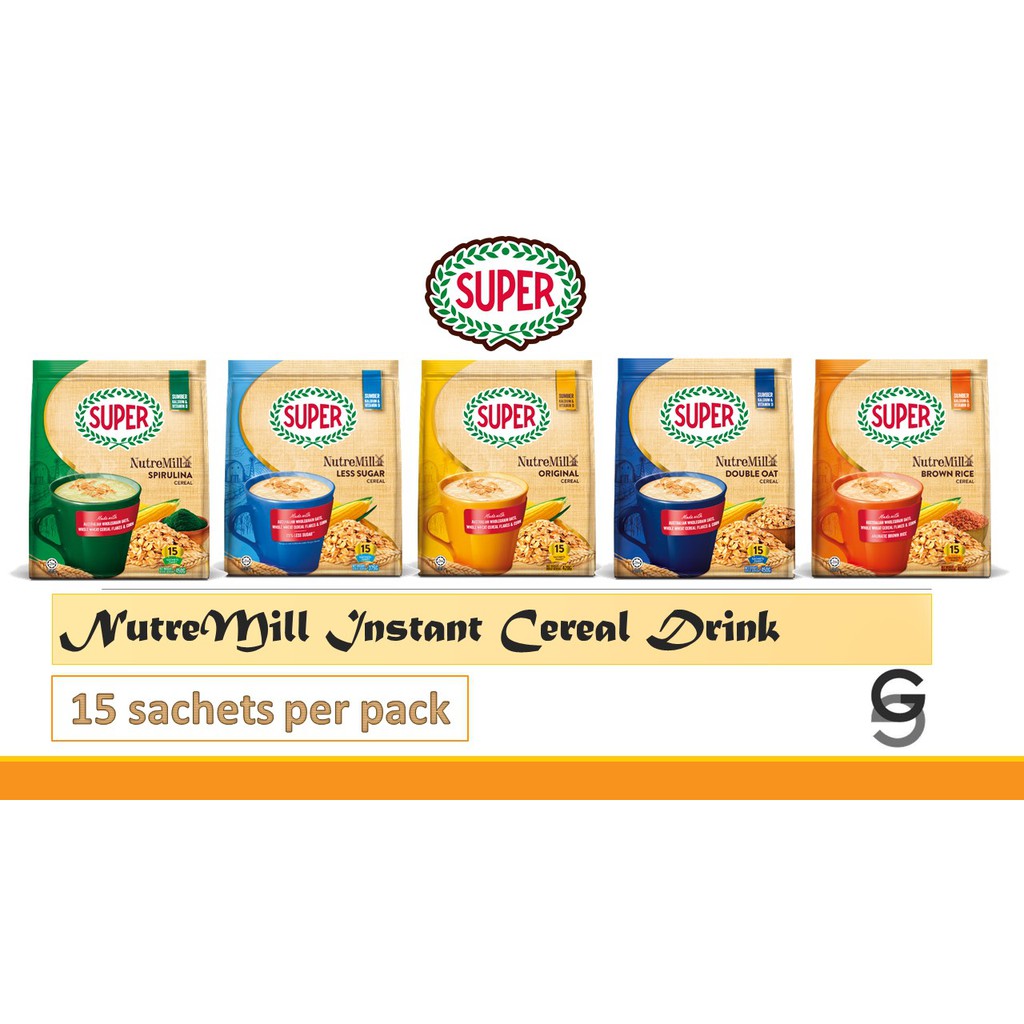 Super NutreMill Instant Cereal Drinks Multiple Flavors [28gm/30gm x