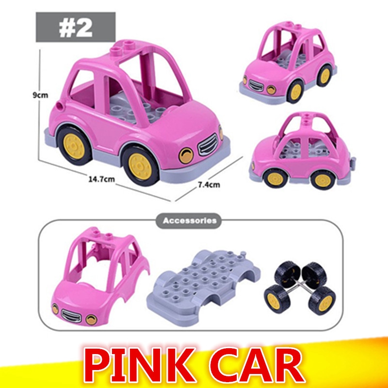 lego pink car