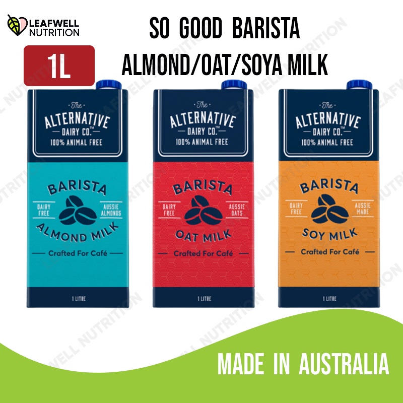 Alternative Dairy Co Barista Almond /Oat / Soya Milk Crafted For Cafe