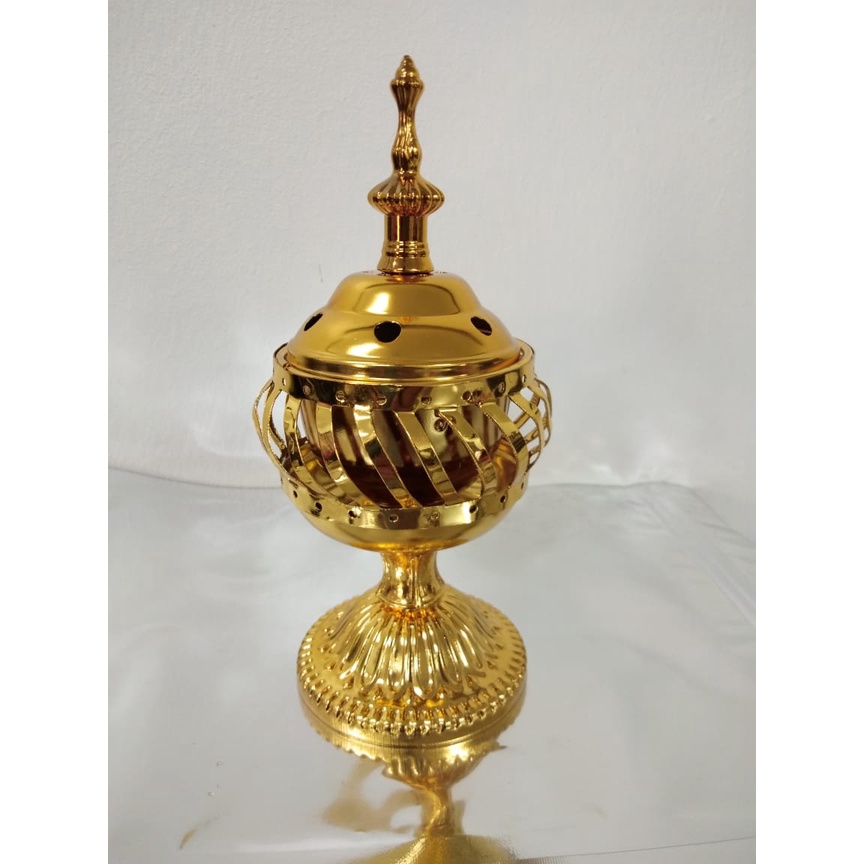 ARABIAN MABKHARA INCENSE BURNER - GOLD | Shopee Malaysia