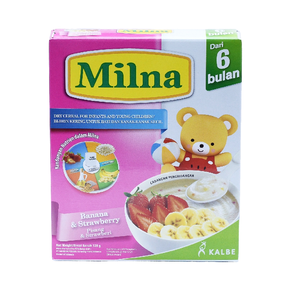 Milna Baby Cereal Banana & Strawberry (120g)