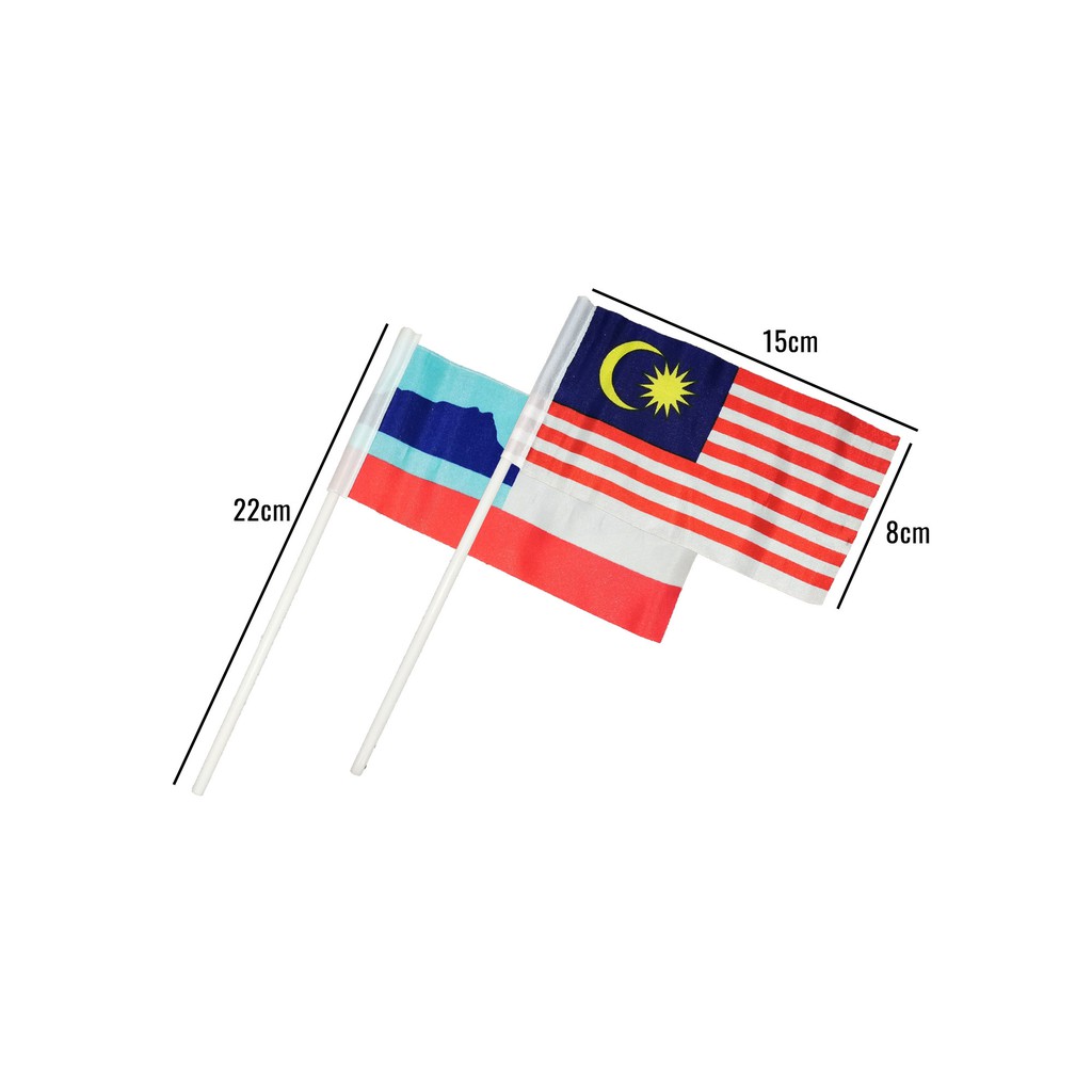 Bendera Malaysia Sabah Hand Flag 8cm X 15cm Shopee Malaysia