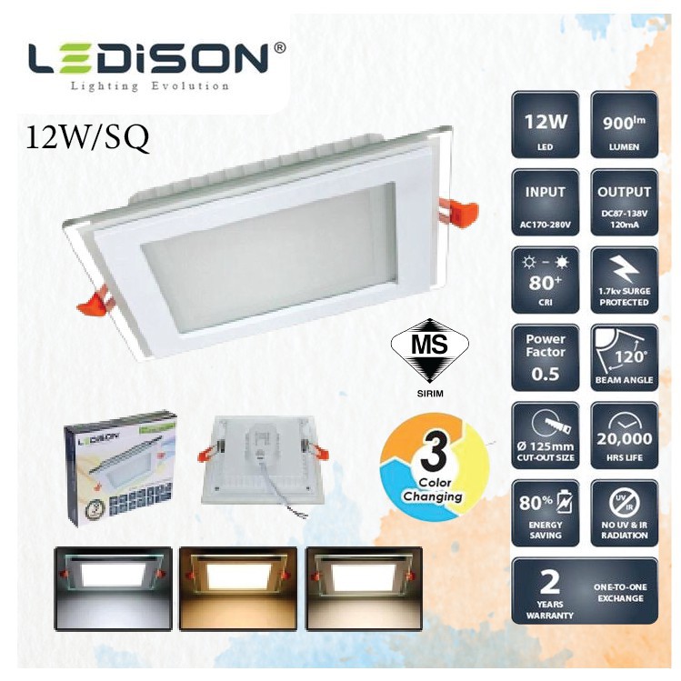 ⭐ceiling light ledison 12w/18w 4