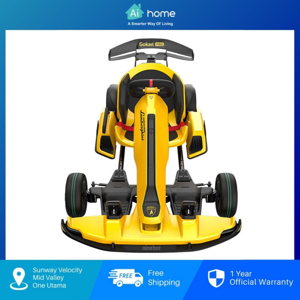 Ninebot GoKart Pro [ Lamborghini Limited Edition ] - Top Speed Up to 40km/h | Foldable Frame | Max Running 25KM [Aihome]