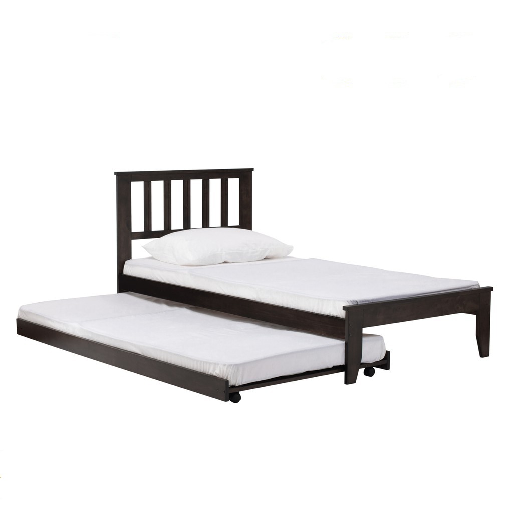 HORDI Single Size Bed Frame With Pull Out Bed Single Bed Frame Single