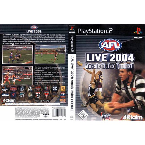 PS2 AFL Live 2004 Aussie Rules Football