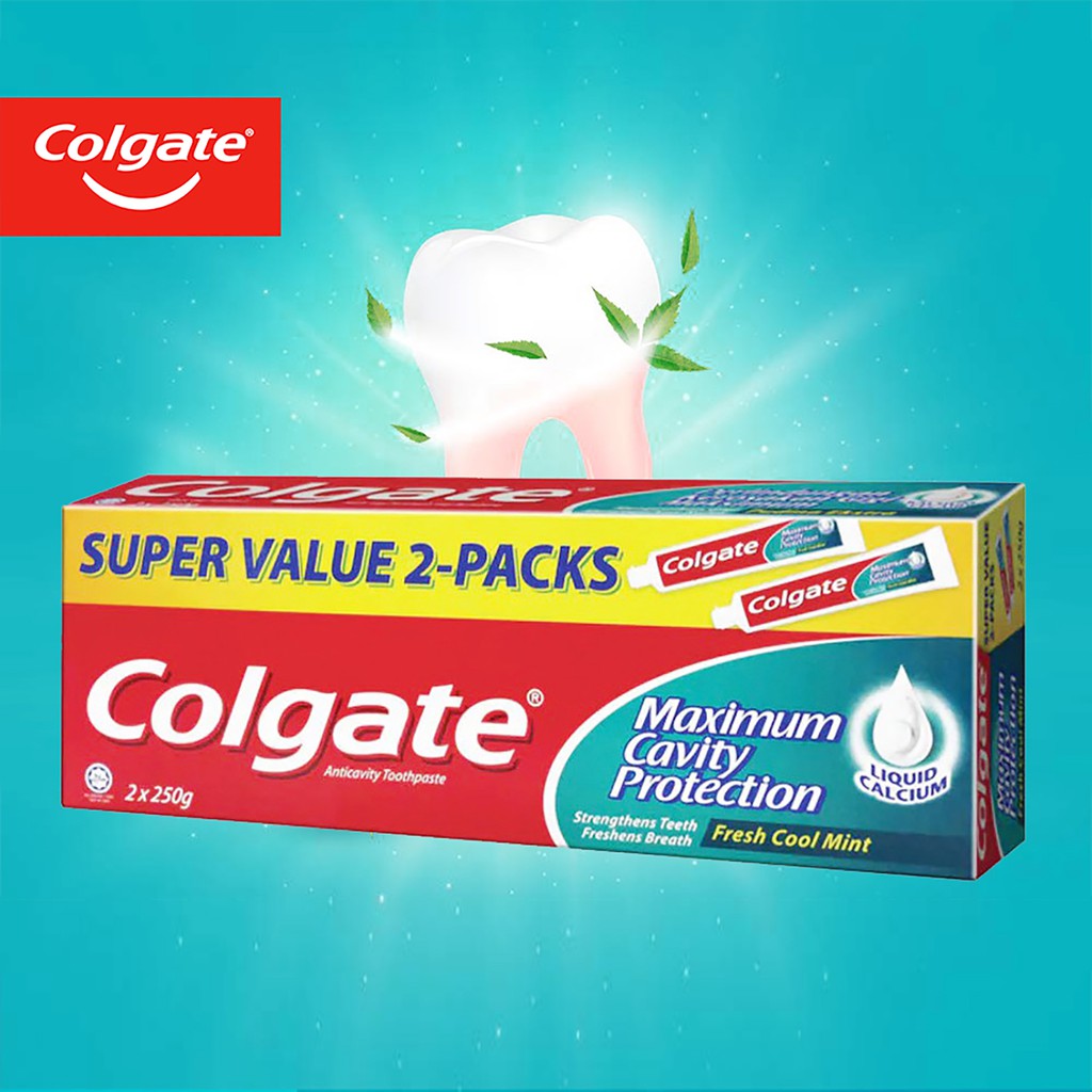 Colgate Toothpaste Twin Pack 225g X 2 Shopee Malaysia