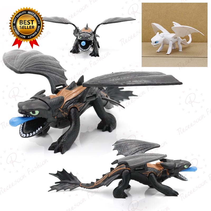 light fury and hiccup toy