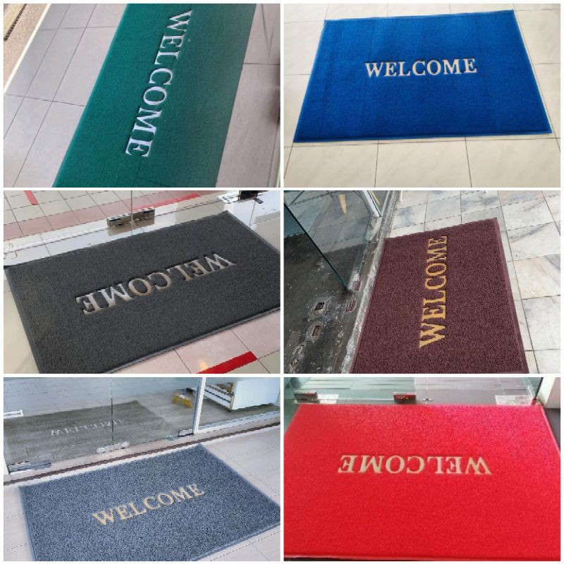  2ft X 3ft WELCOME Alas Kaki Lap Kaki Pintu Door Mat Coil Mat Carpet 