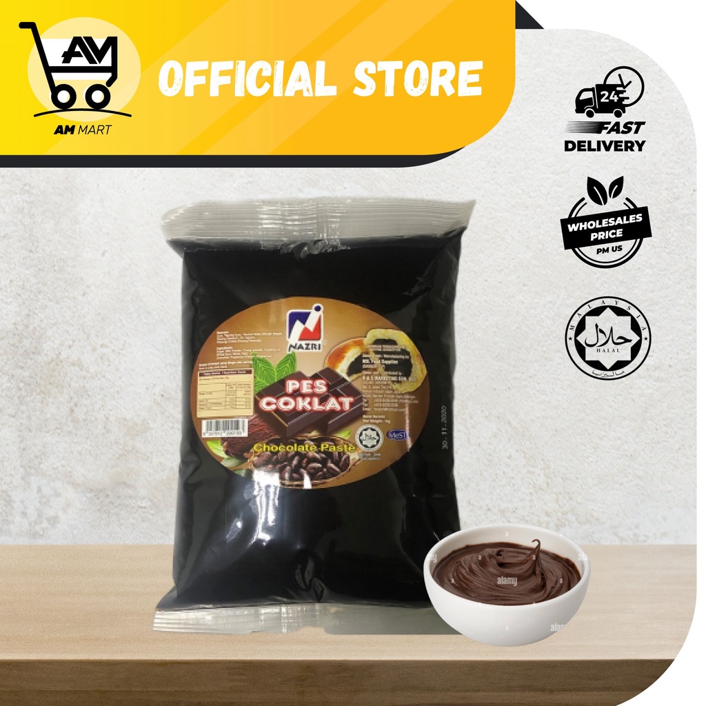 RAYA SALE✨ Nazri Pes Coklat 1kg | Chocolate Paste 1kg [Ori Pack] (HALAL)