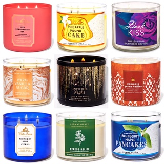 BBW Candle Gingham CHAMPAGNE TOAST Winter Candy Apple Pumpkin Pecan Tea ...
