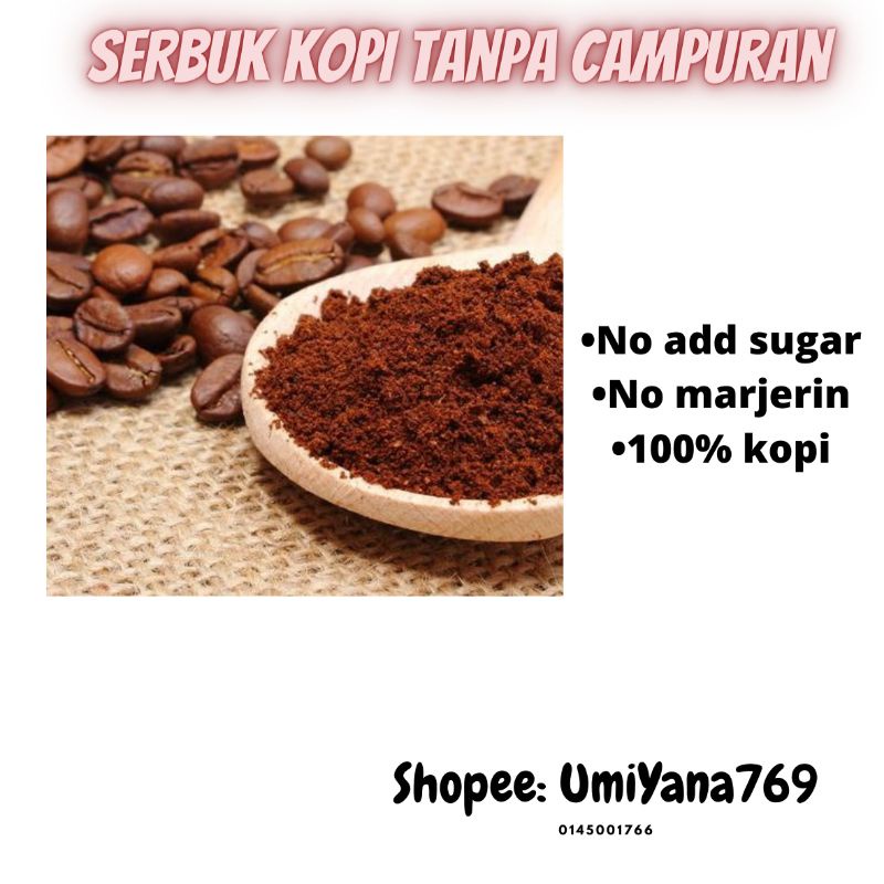 CODE YR [BEBAS GULA] Pure Kopi Kampung Tanpa Marjerin 60g | Shopee Malaysia