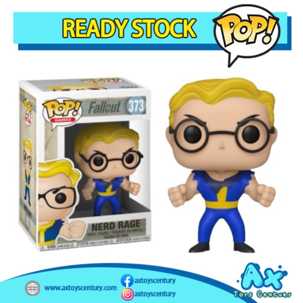 Funko Pop! Games: Fallout - Nerd Rage #373 100% Genuine