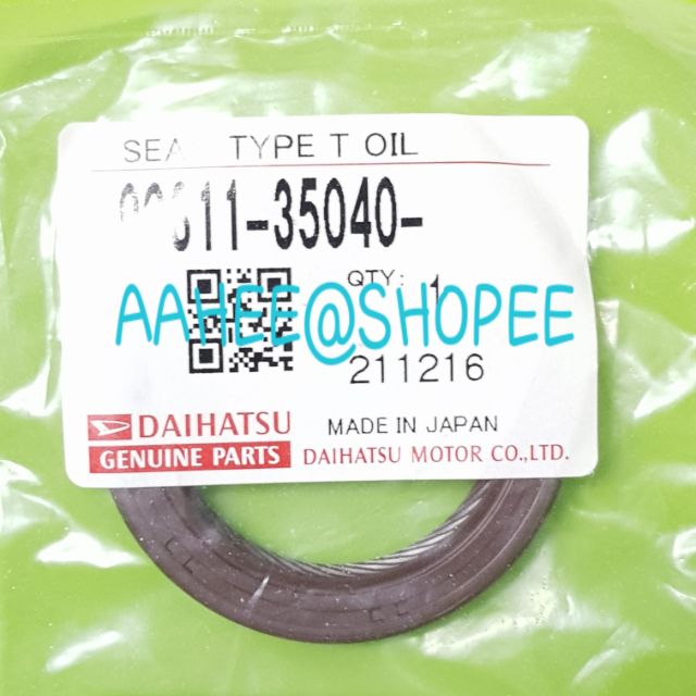 Perodua Alza Myvi 1.3 1.5 Kembara Dvvt Timing Oil Seal 