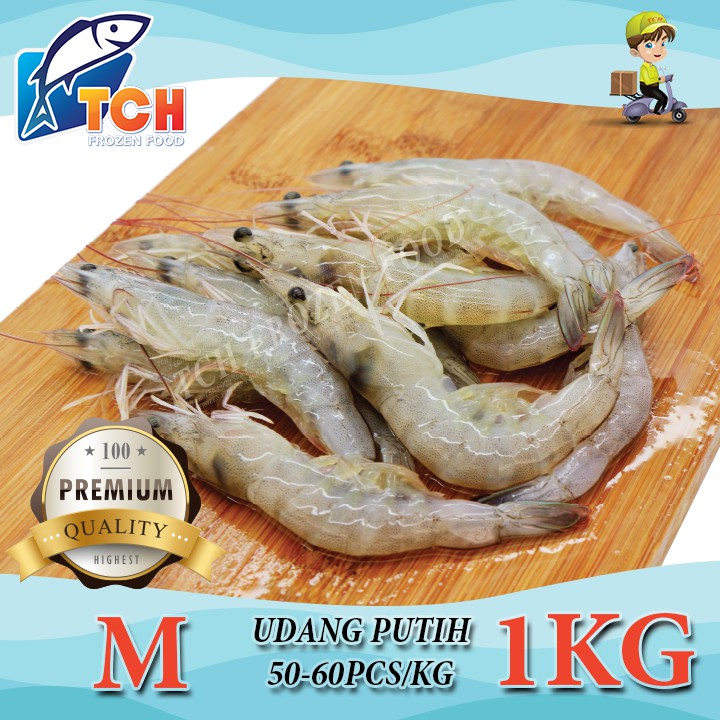 Udang Putih Size M White Prawn Tch Frozen Food Fresh Frozen Seafood Wholesale Supplier Fish Salmon