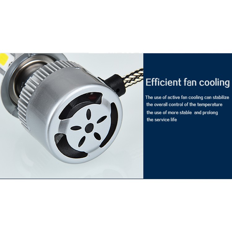 Premium Durable C6 Headlight H4 LED Car Headlamp H11 H3 Fog Light Bulb Lamp H7 - Image 3