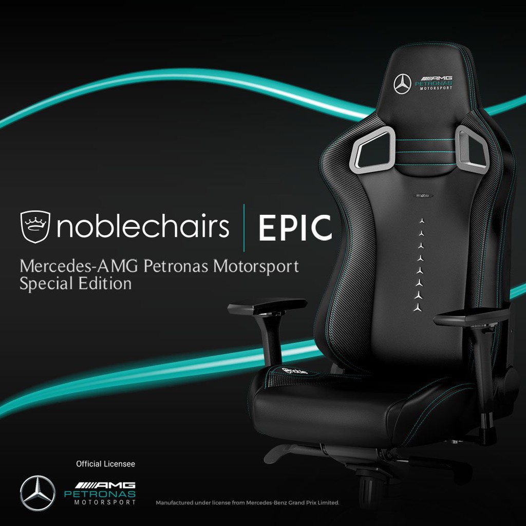 Noblechairs EPIC Gaming Chair Mercedes AMG Petronas Motorsport
