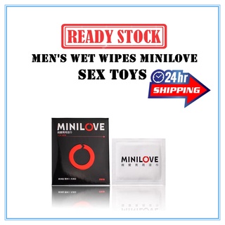 💗Ready stock 💗 Men's wet wipes MINILOVE hardcover 1 piece 【男用湿巾情趣持久/Lelaki kain lap Untuk Tahan Lama】