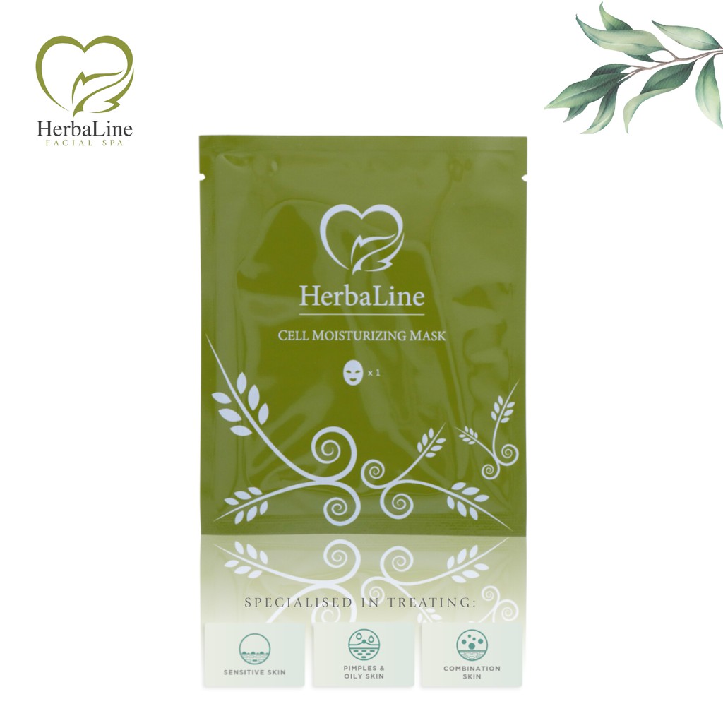 HerbaLine Cell Moist Mask (Pack of 3) Shopee Malaysia