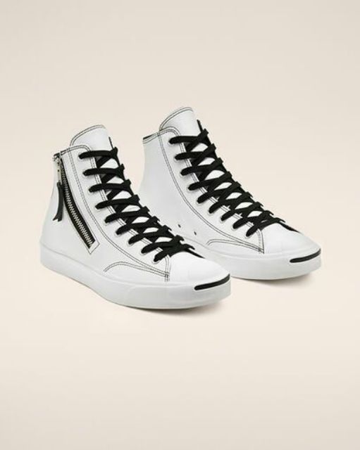 leather side zip jack purcell