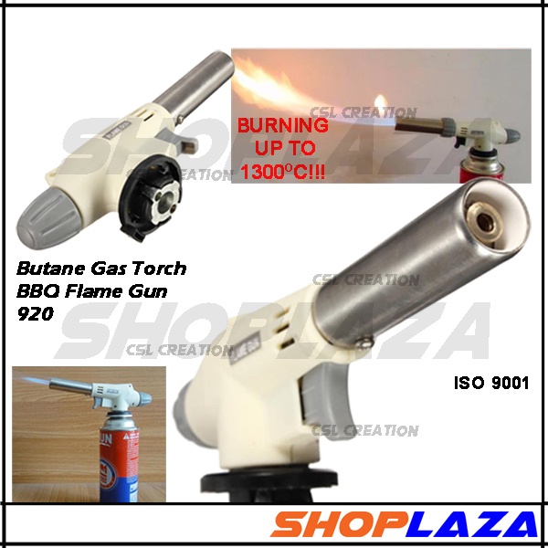 GAS TORCH GUN CAMPING GAS TORCH Butane Gas BBQ Flame Gun Welding Flame