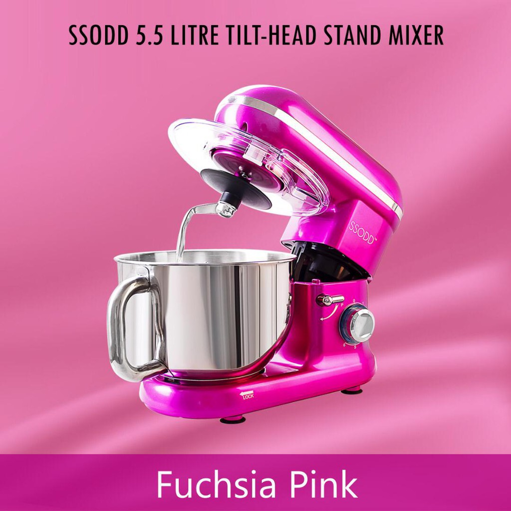Ssodd Stand Mixer Sm1519n 5 5l Fuchsia Pink Mesin Pengadun Shopee Malaysia