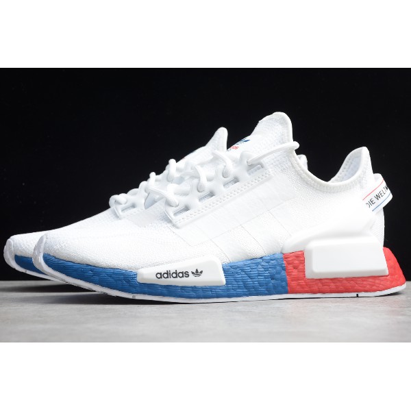 nmd r1 white red blue