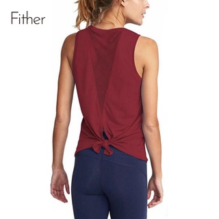 Fit.HER Sleeveless Shirt Women's Sports Fitness Yoga Vest Basic Sleeveless Thin Women's Top