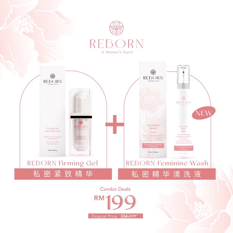 REBORN Intimate Hygiene Duo (Feminine Wash + Firming Gel) Shopee Malaysia