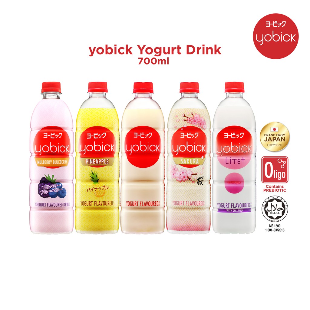 Yobick Yogurt Drink 700ml Original/ Pineapple/ Sakura Shopee Malaysia