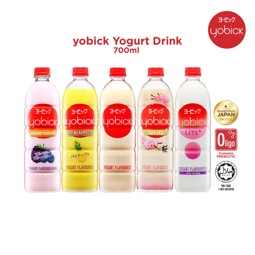 Buy Yobick Yogurt Drink 700ml Original Pineapple Sakura Lite Seetracker Malaysia