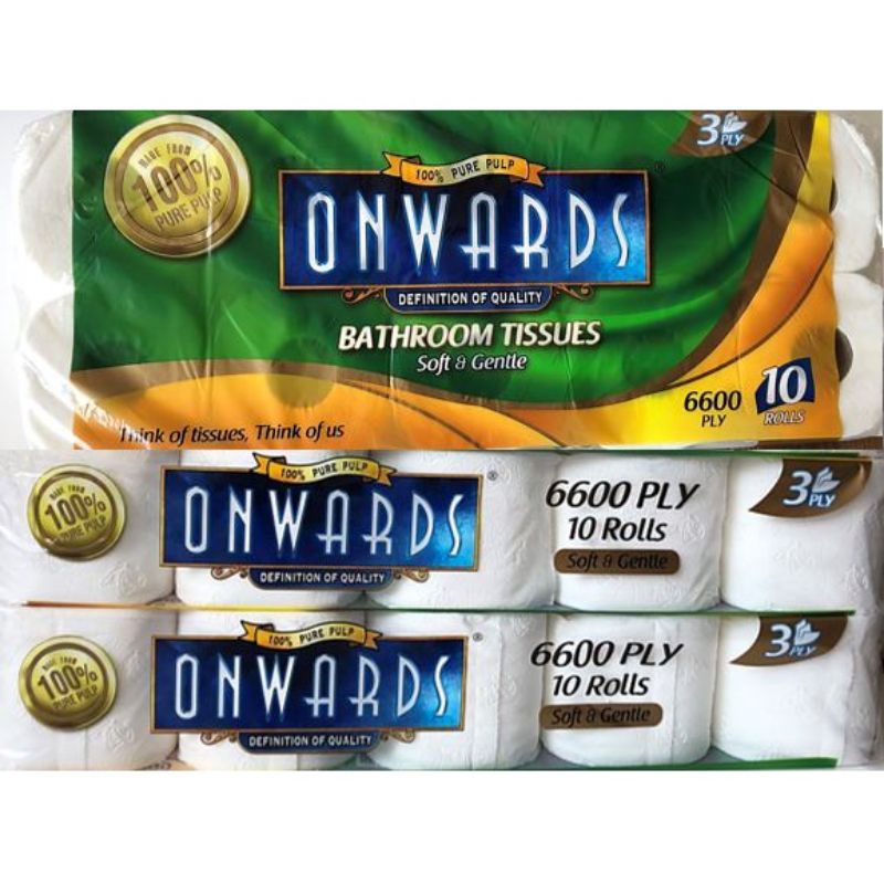 [TKM] Onwards Bathroom Tissue 10 Rolls (6600 ply) Shopee Malaysia