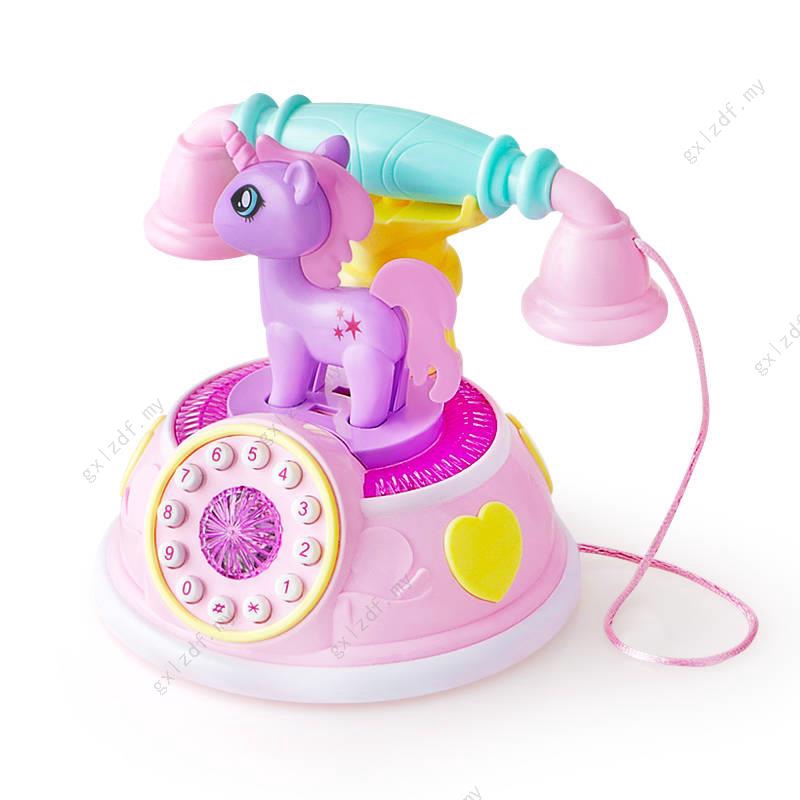 My Little Pony Friendship Phone Toy Simulation Landline Young Baby Child Baby Music Early Learning Puzzle Phone Mobile Shopee Malaysia